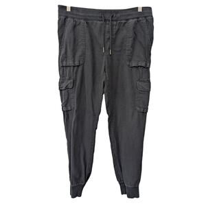 Aritzia Community Cebu Jogger Women Size M (32x28)* Black Tapered Cargo Pull On